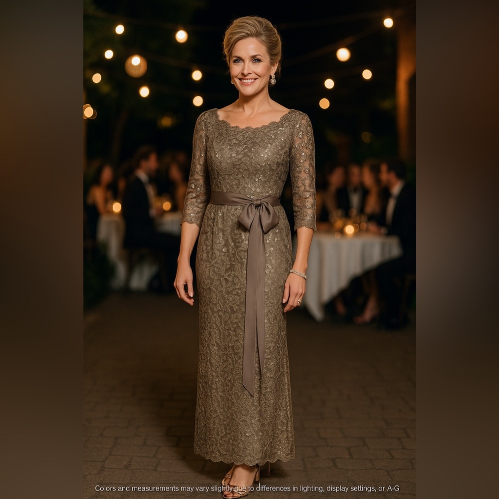 Tadashi Shoji Waverly Sequin Embroidered Gown - Size 2